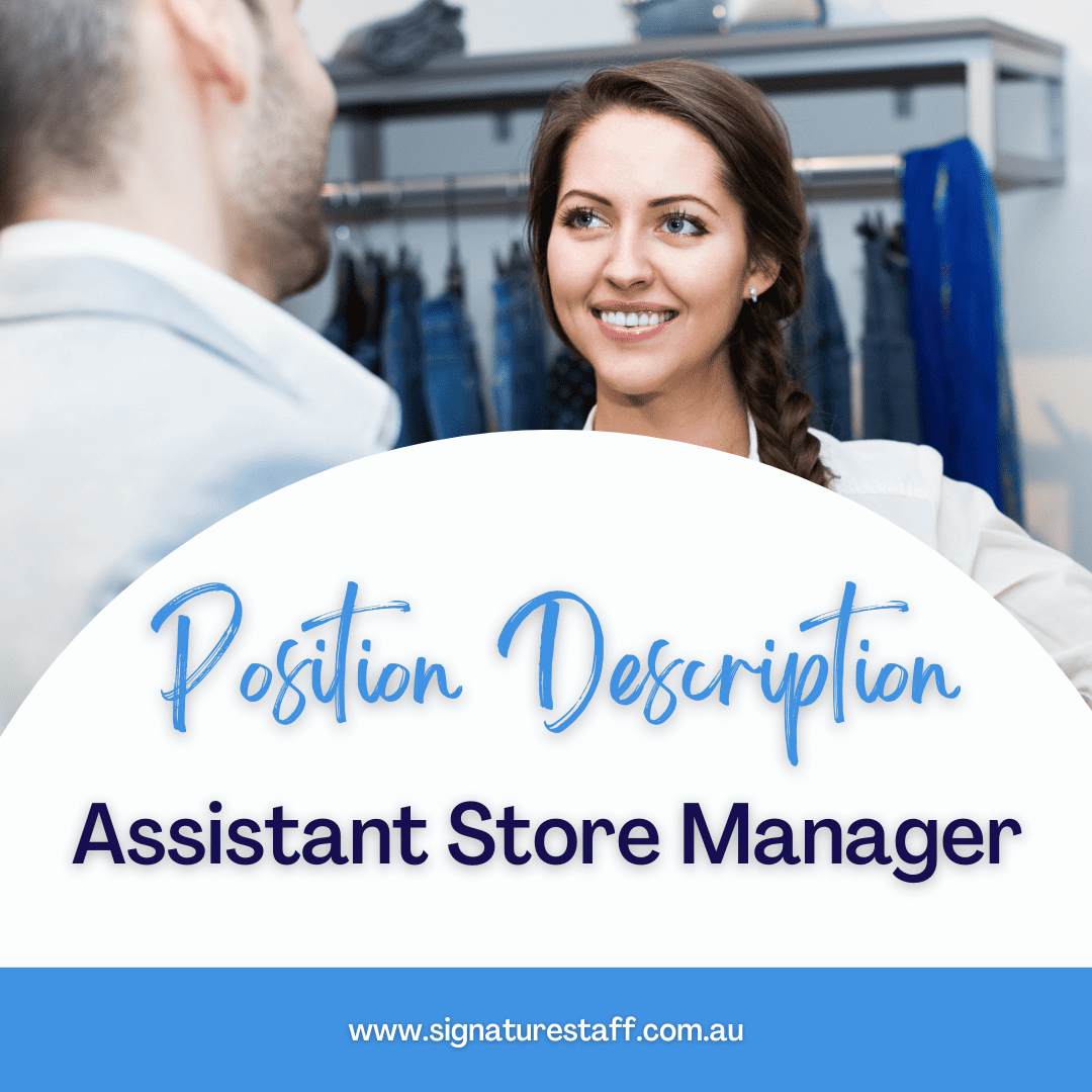 assistant store manager position description