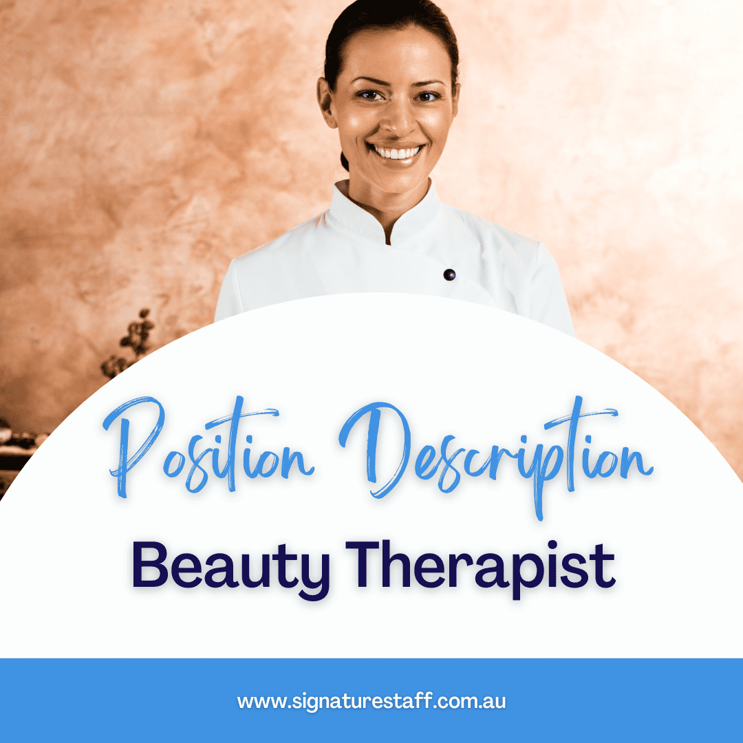 beauty therapist position description