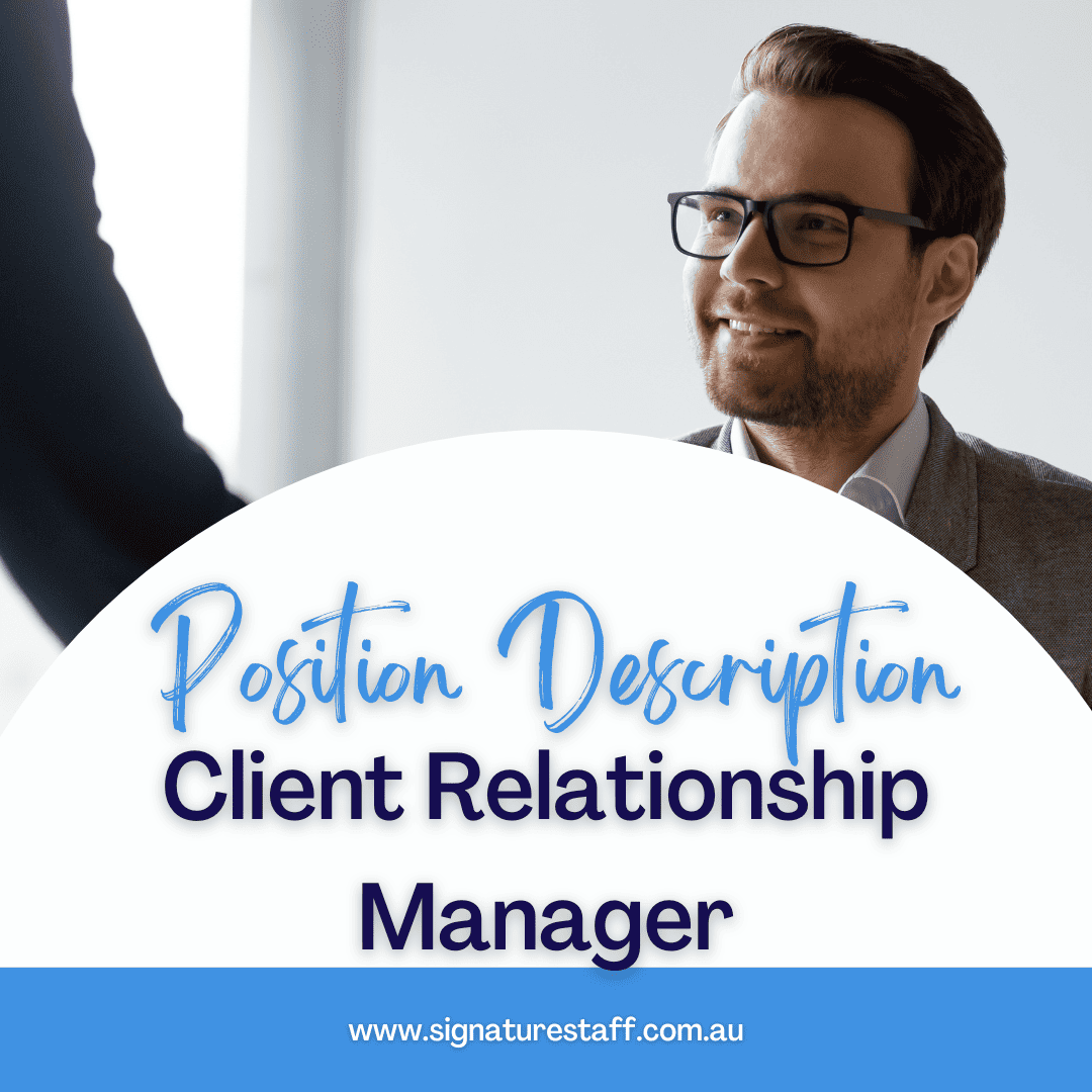 client relationship manager position description