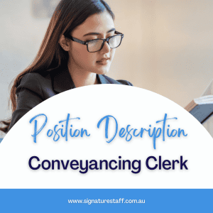 conveyancing clerk position description