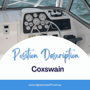 Position Description graphic for coxswain