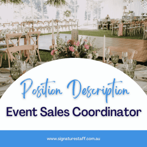 events sales coordinator position description
