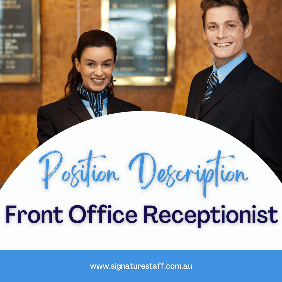 front office receptionist position description