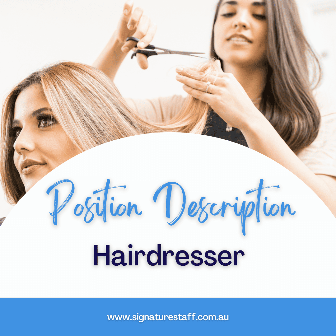 hairdresser position description