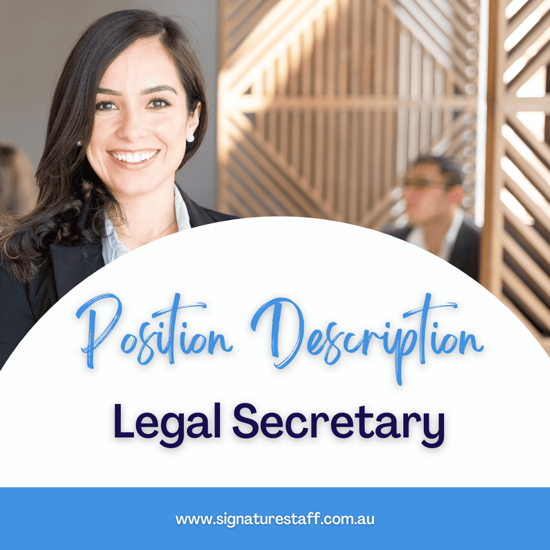 legal secretary position description