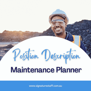 maintenance planner position description
