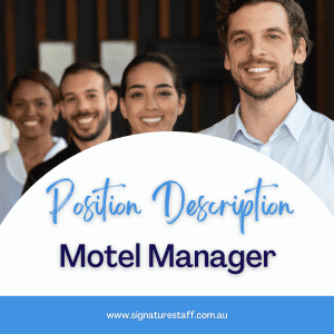 motel manager position description