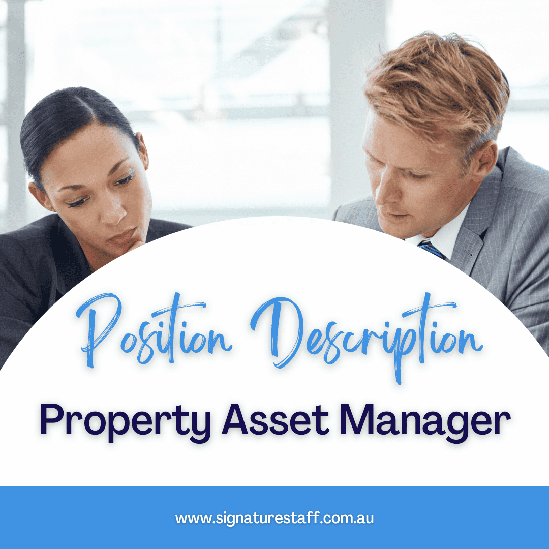 property asset manager position description