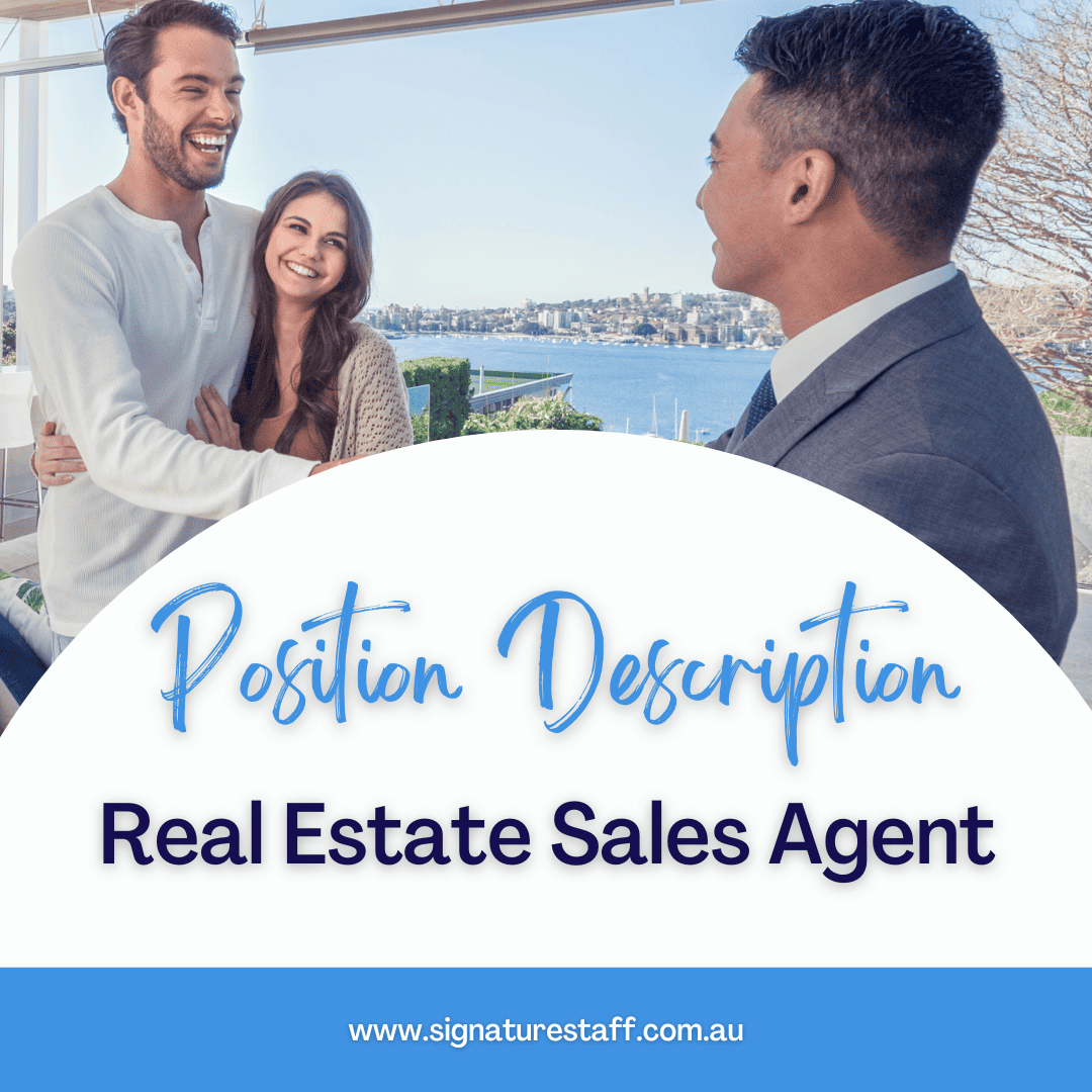 real estate sales agent position description