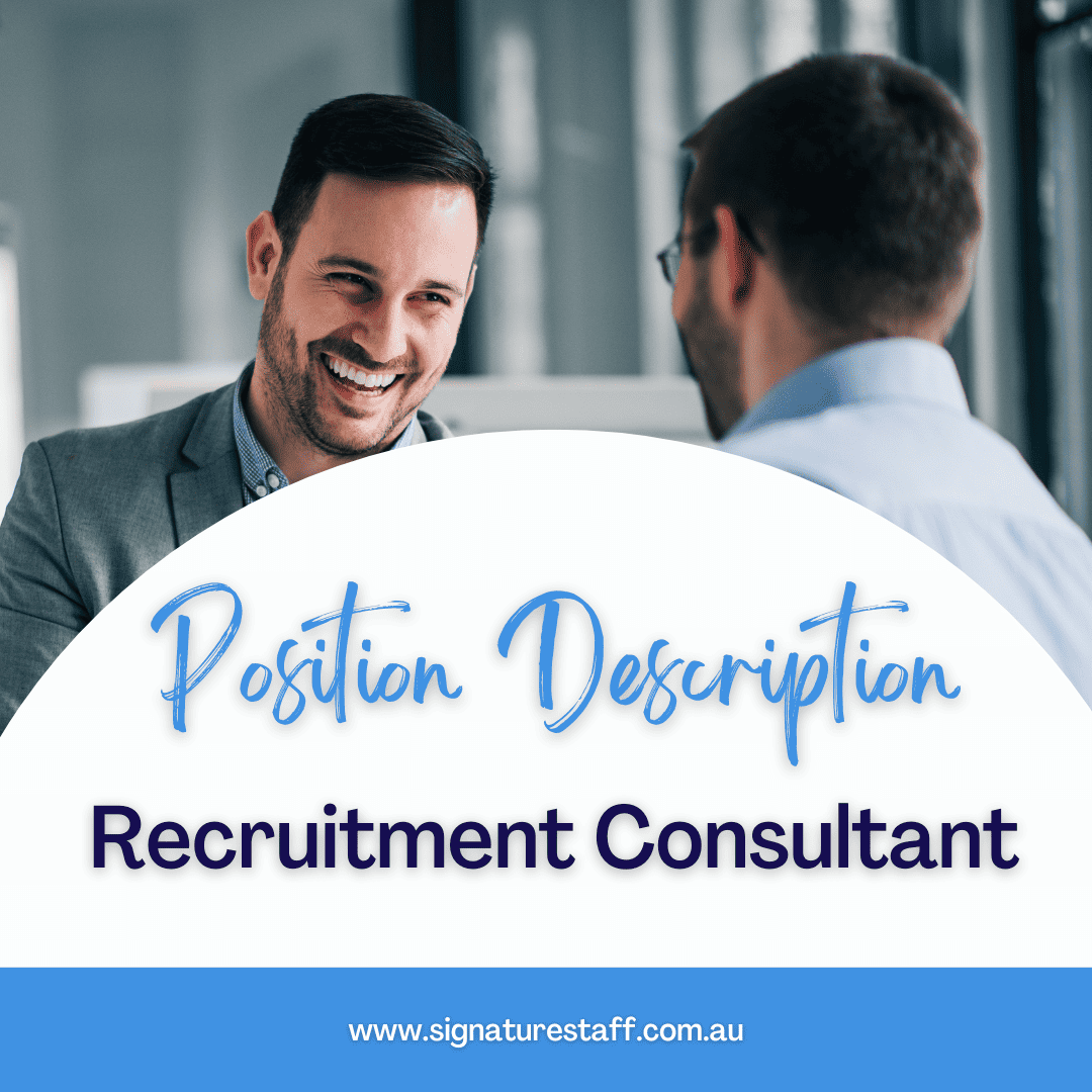 recruitment consultant position description
