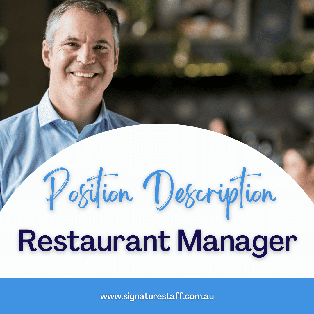 restaurant manager position description