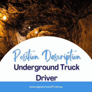 underground truck driver position description