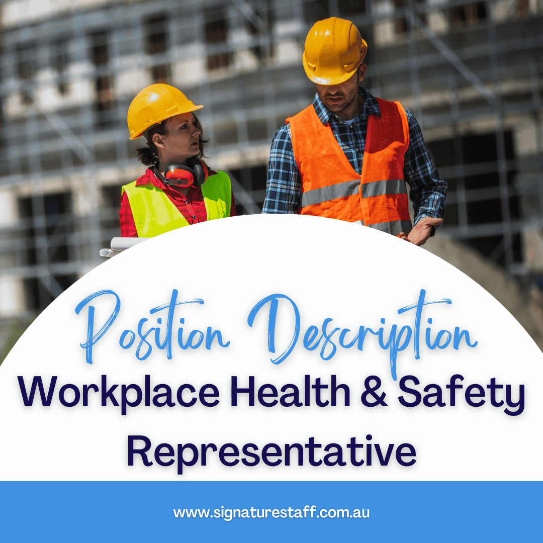 workplace health & safety representative position description